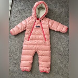 Patagonia 0-3 pink snowsuit